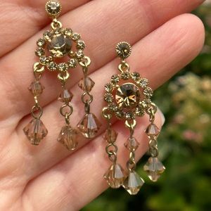 Vintage Costume Swarovski Earrings